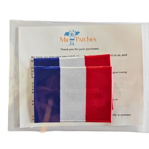 ackaged Set of France Flag Patches – Ready to Gift with Mr. Patches
