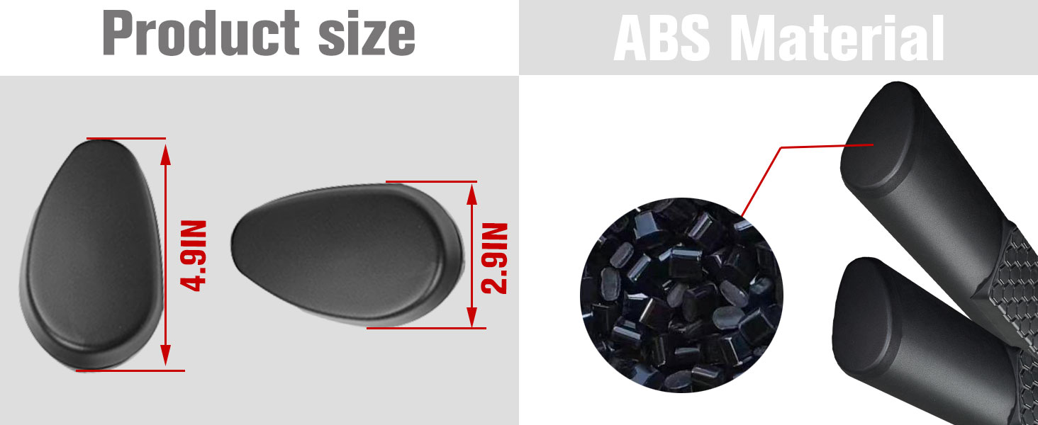 LitMiRaCle Running Board End Caps for 20132022 Dodge Ram