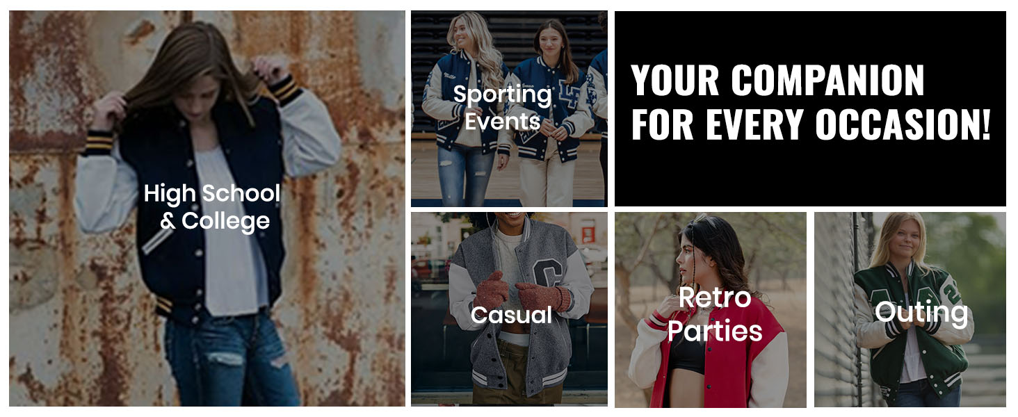 varsity jacket women woman jackets bomber letterman baseball