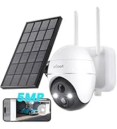 ieGeek 5MP Security Cameras Wireless Outside, Solar Camera Outdoor Wireless WiFi 360° PTZ Battery...