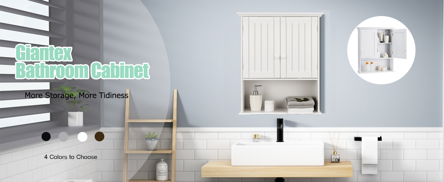 Giantex Bathroom Wall Mounted, Bathroom Storage w