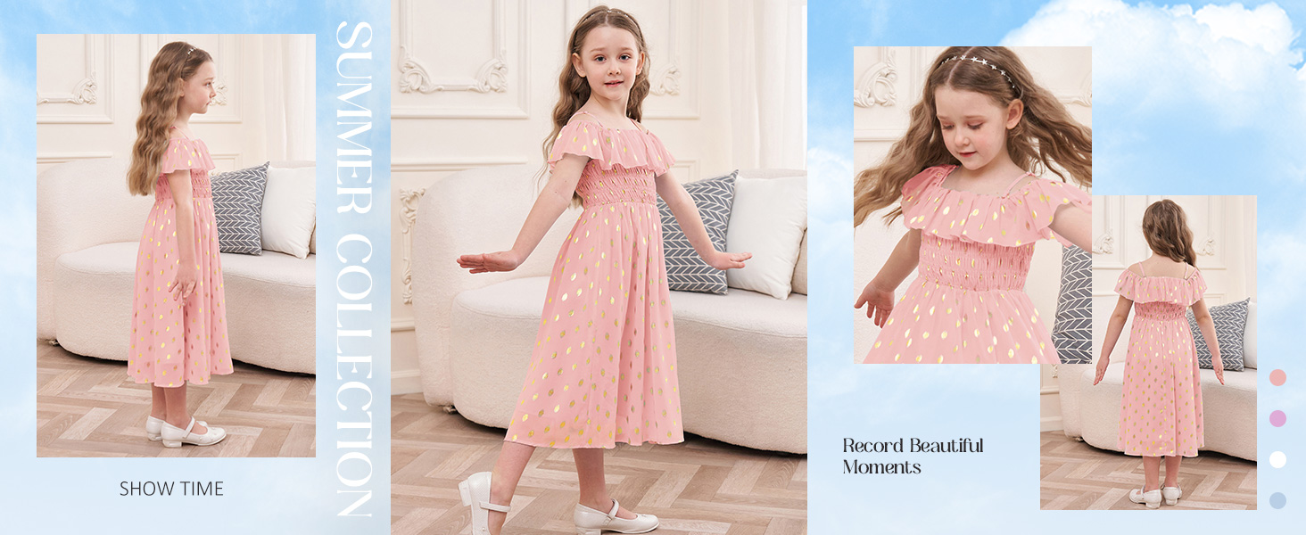 girls pink dress