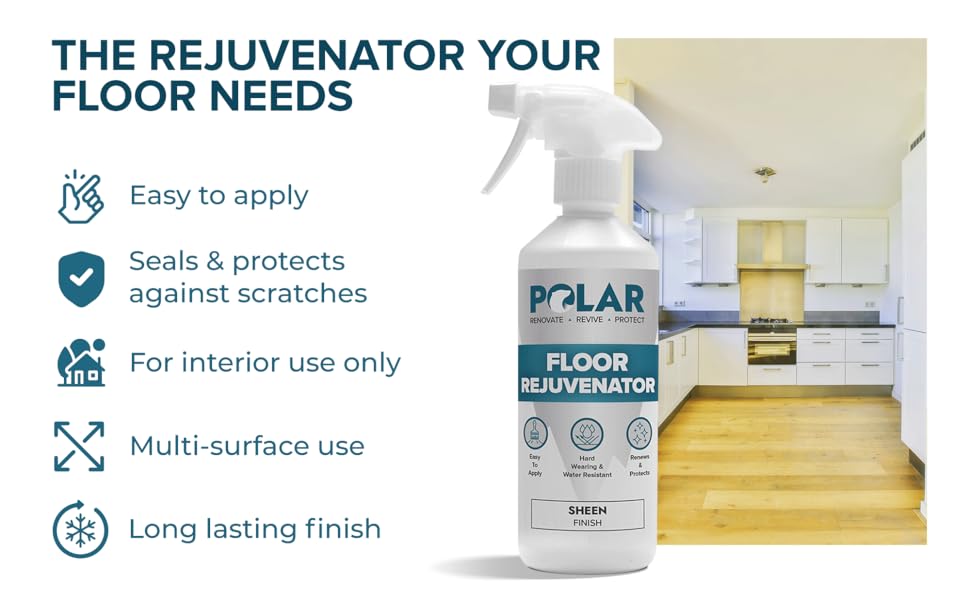 Polar Floor Rejuvenator 1 Litre Renovates & Shines MultiSurface