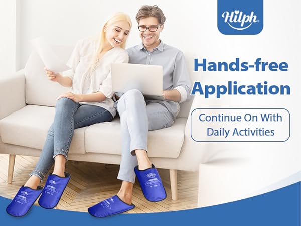 Foot ice pack slippers