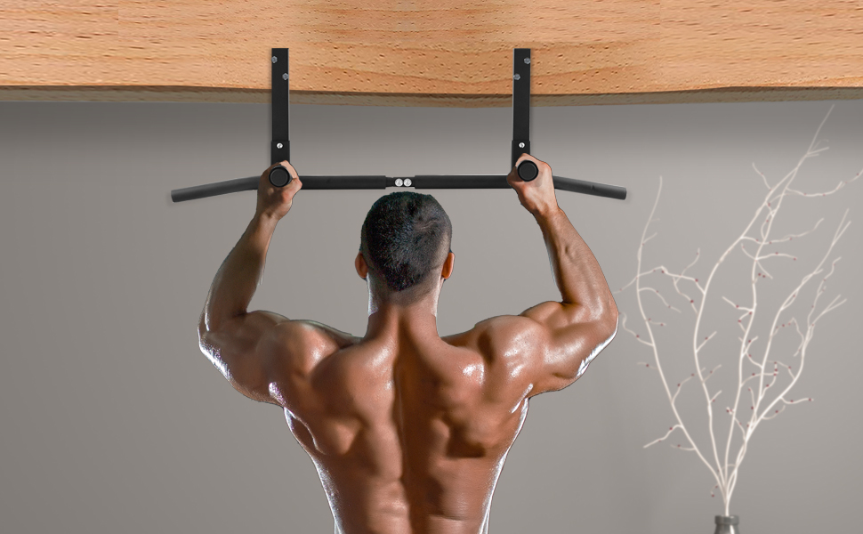 Fitarc Joist Mount Pull Up Bar, Chin Up Bar Ceiling Mount, Heavy Duty