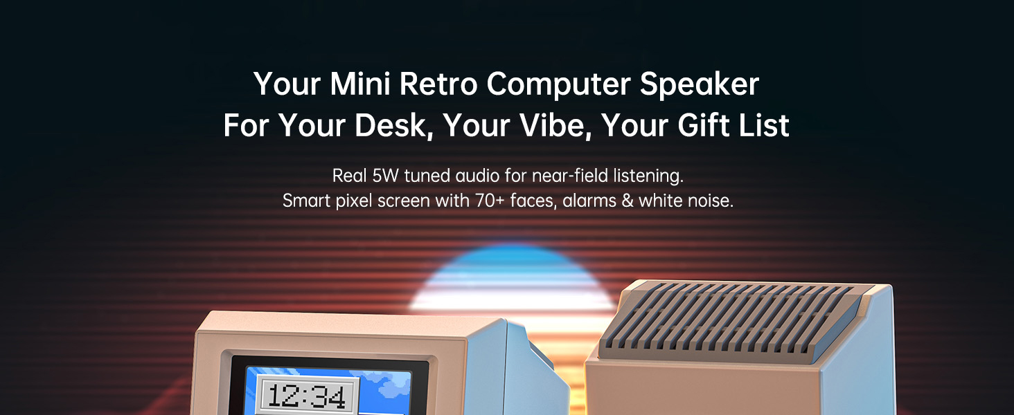retro mini computer speaker
