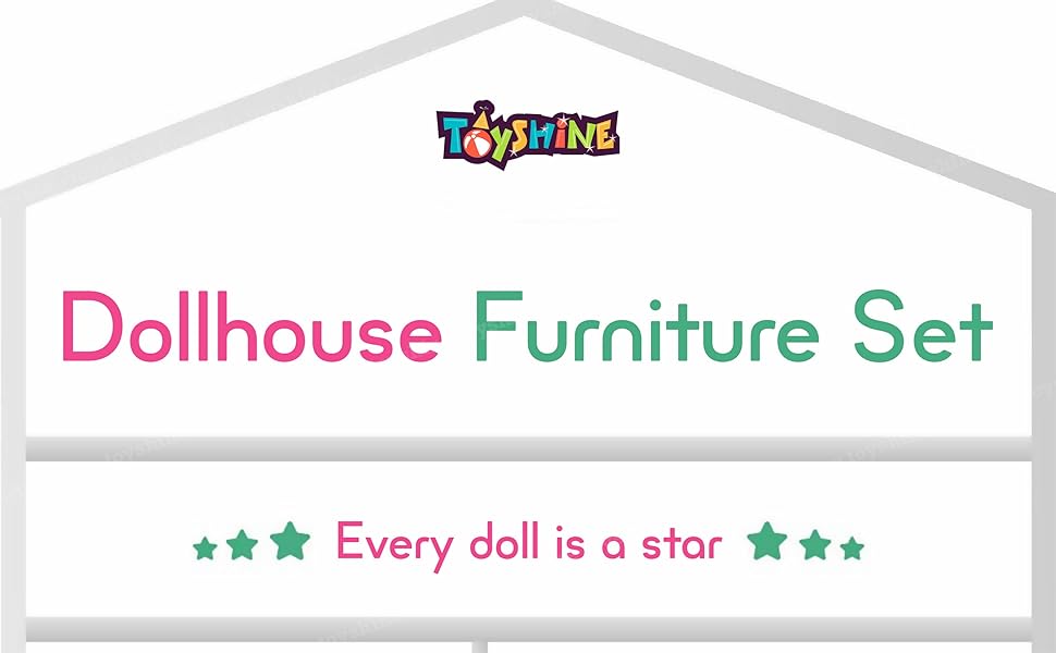 Toyshine Marry's Home Sweet Dream DIY Doll House with 2 Compartment and Furniture Accessories