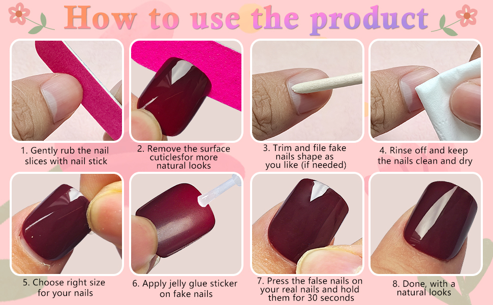 press on nails medium, coffin press on nails, coffin nails, medium coffin press on nails, press on