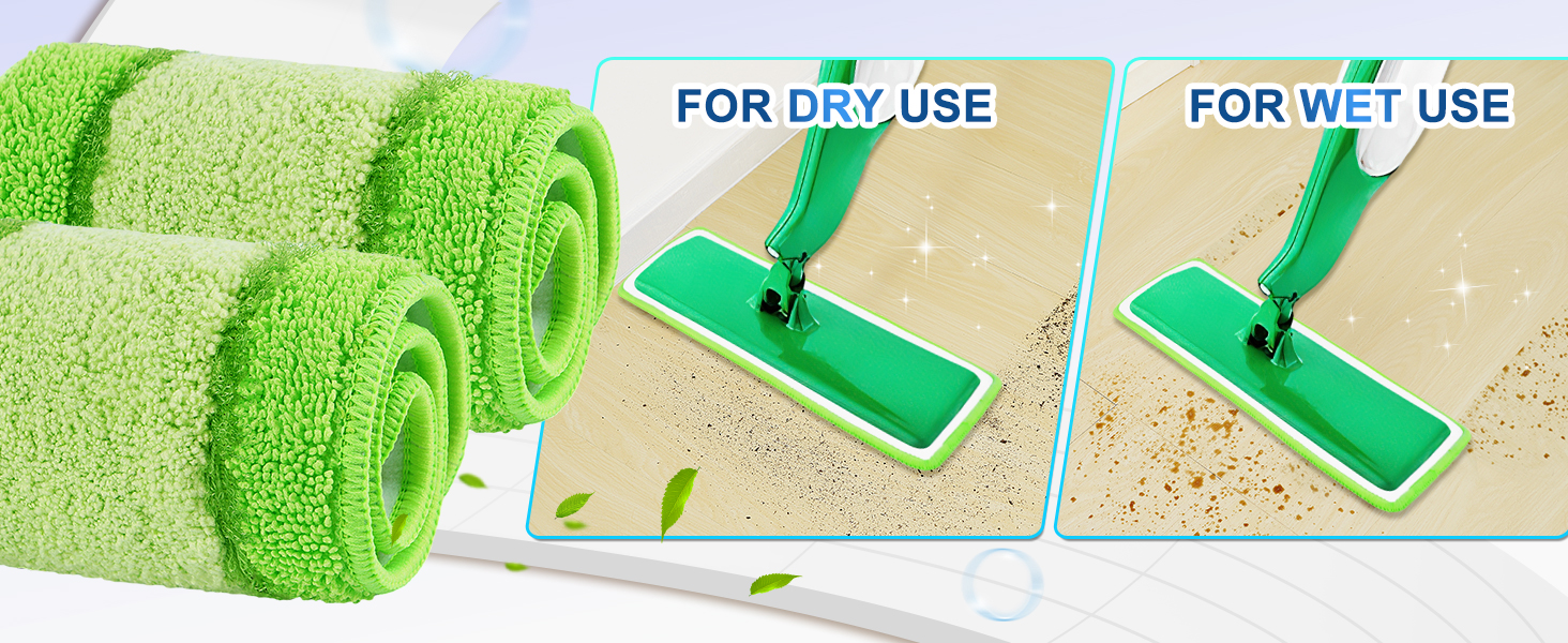 KEEPOW Mop Head Replacement Pads Compatible with Libman
