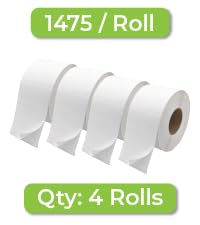 Amazon.com : PSBM Direct Thermal Labels, 4x4 Inch, 4 Rolls