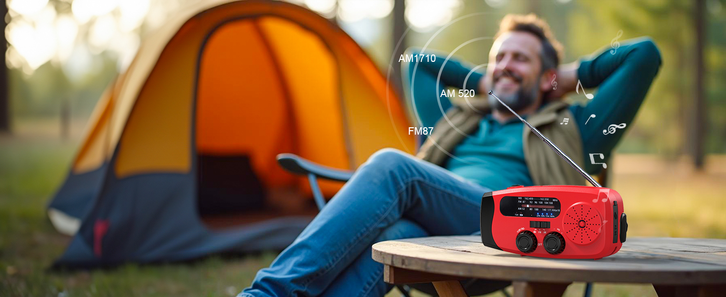 emergency hand crank radio