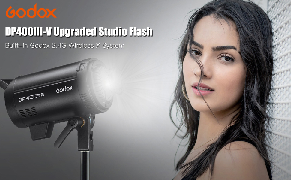 Godox DP400IIIV Studio Flash Light 400Ws Power GN87 5600±200K Strobe