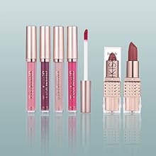 4 lip tints and 1 lipstick