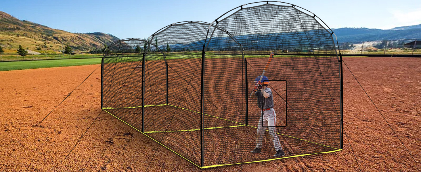 Portable Outdoor Softball Baseball Batting Hitting Cages