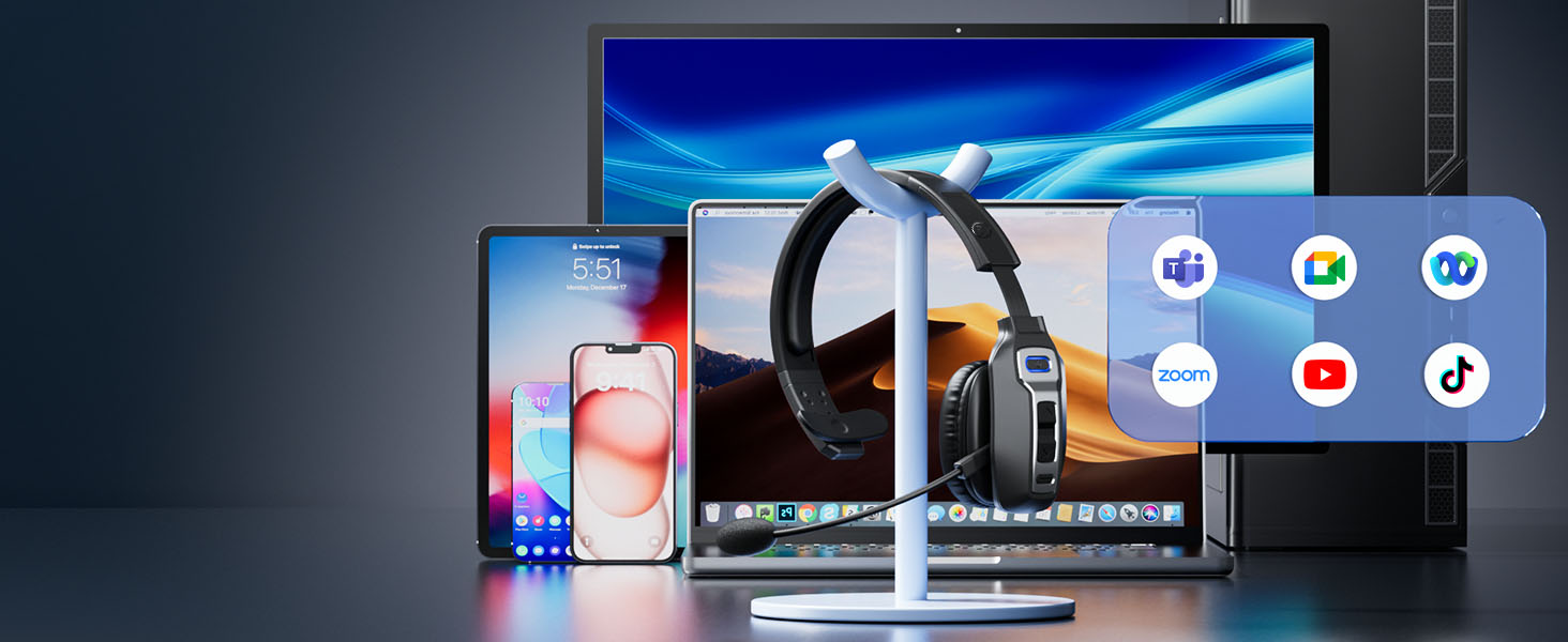 Trucker bluetooth headset