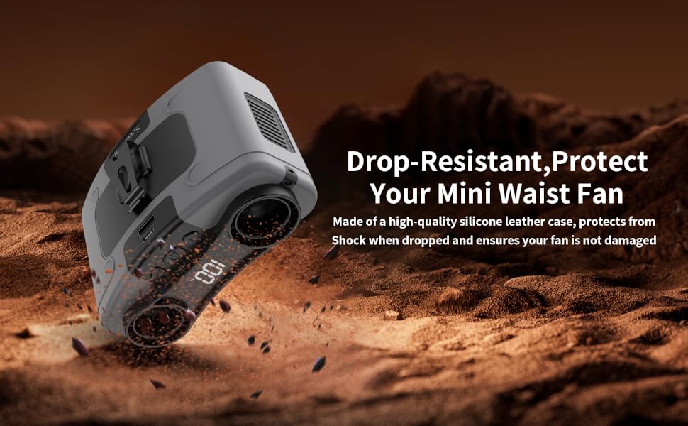 Drop-Resistant,Protect Your Mini Waist Fan