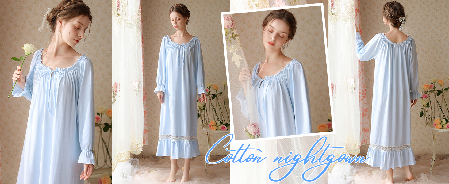 Womens Cotton Nightgown