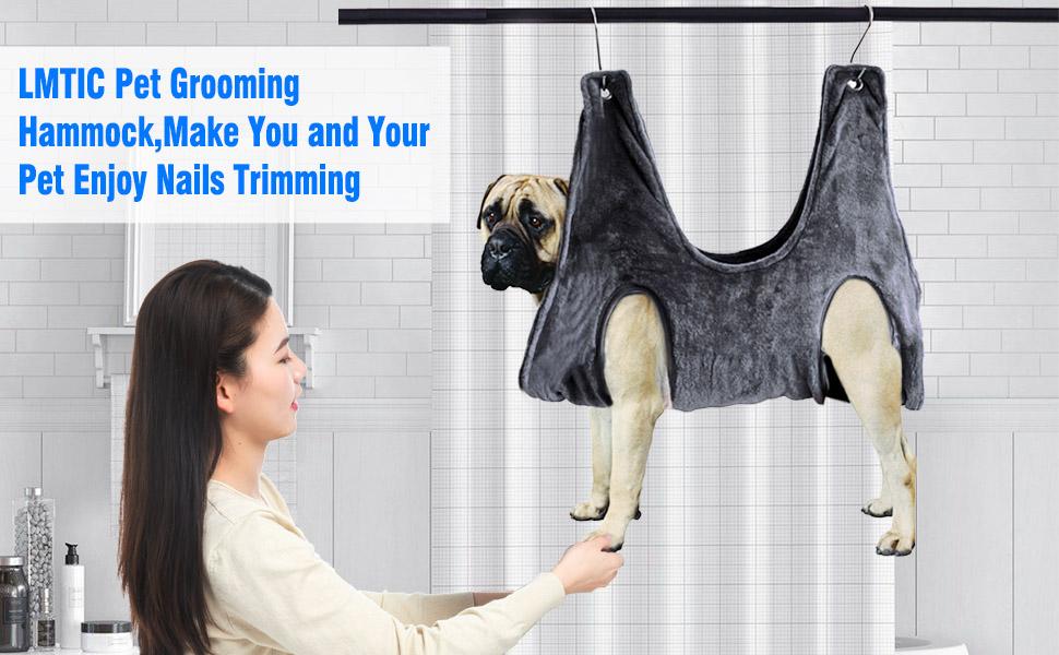 LMTIC Dog Grooming Hammock,Pet Hammock Helper for Dog and