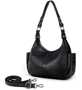 YALUXE Genuine Leather Shoulder Handbags Purses for Women Hobo Bags with Handle and Shoulder Stra...