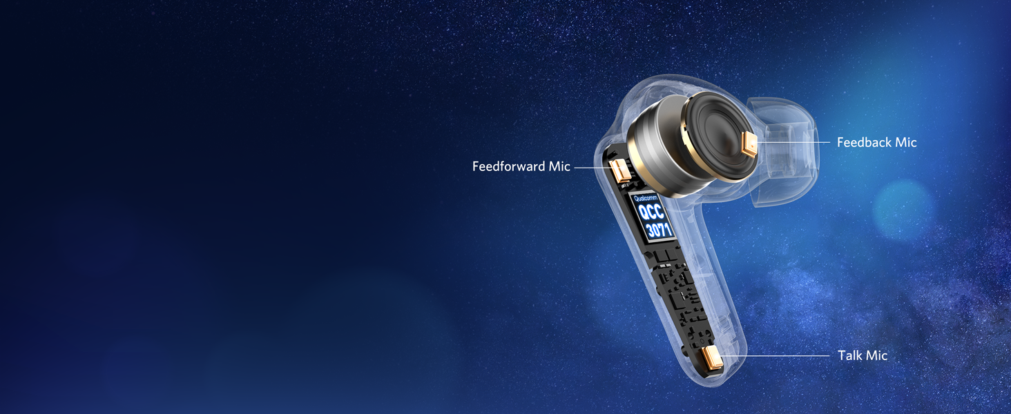 EarFun Air Pro 3 Noise Cancelling Wireless Earbuds