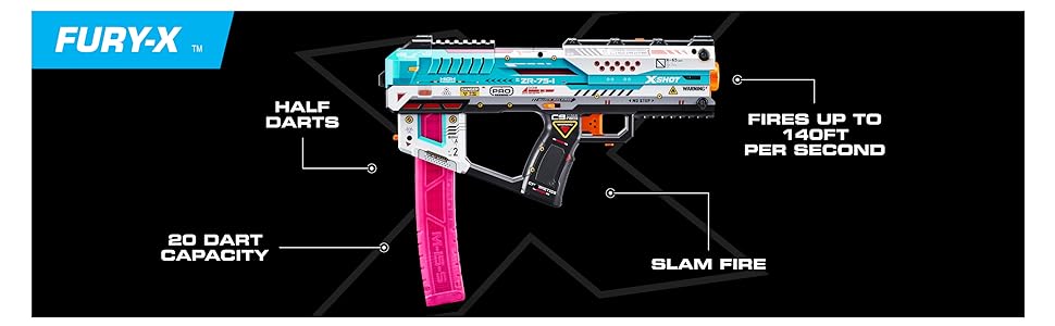 XSHOT, Darts, Blaster, Nerf, Battle, Firing Power, Dart Capacity, Modular Blaster, Modular, Storage