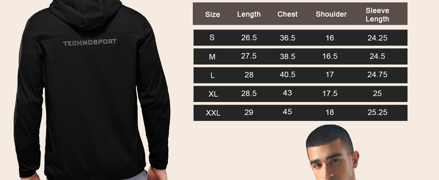 technosport jacket for men winter jackets Hoodie gym jacket track jacket bike jackets sportswear