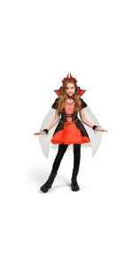 Red Dark Vampire Dress for Girls