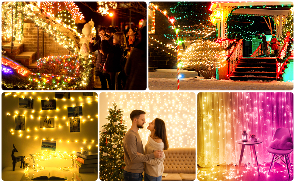 Outdoor fairy lights