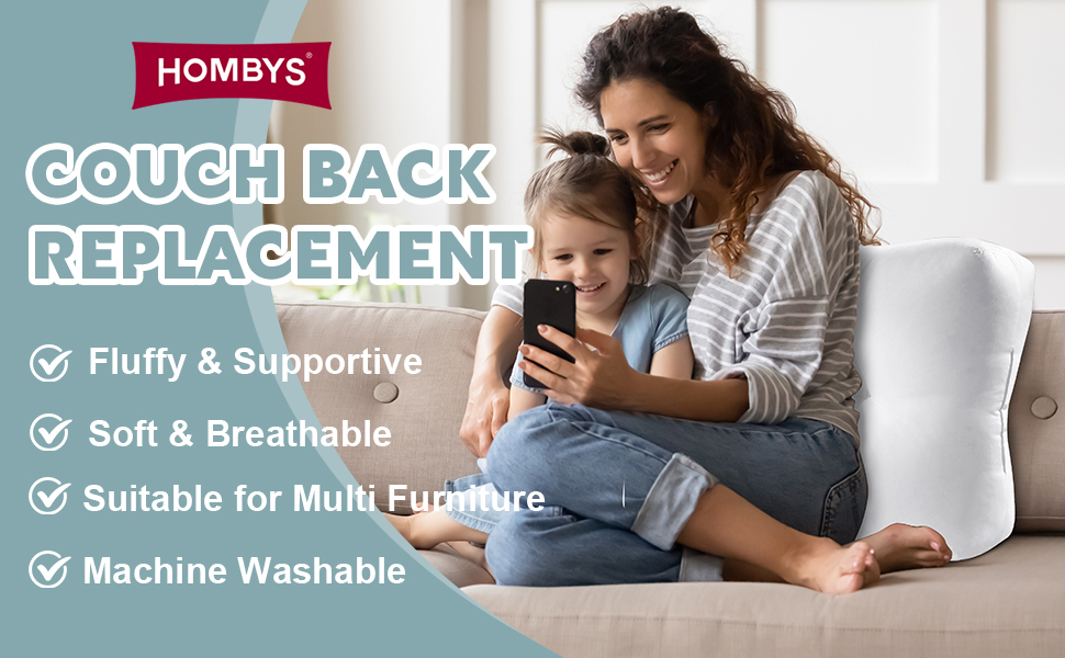 HOMBYS Supportive Back Cushion Replacement for Couch and Bed
| HOMBYS Shredded Foam Sofa Back Cushions, Lumbar Suppo 96393096 7fe1 421b 8d3a 4cd75f401fb1. CR0,0,970,600 PT0 SX970 V1