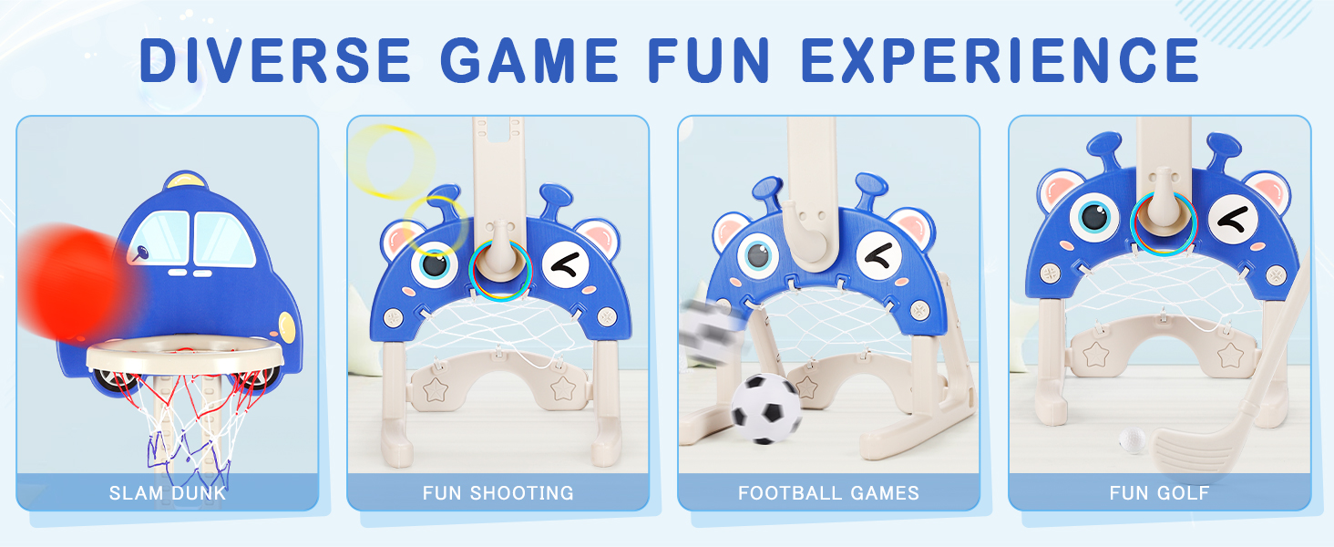 kids football golf basketball hoop toys