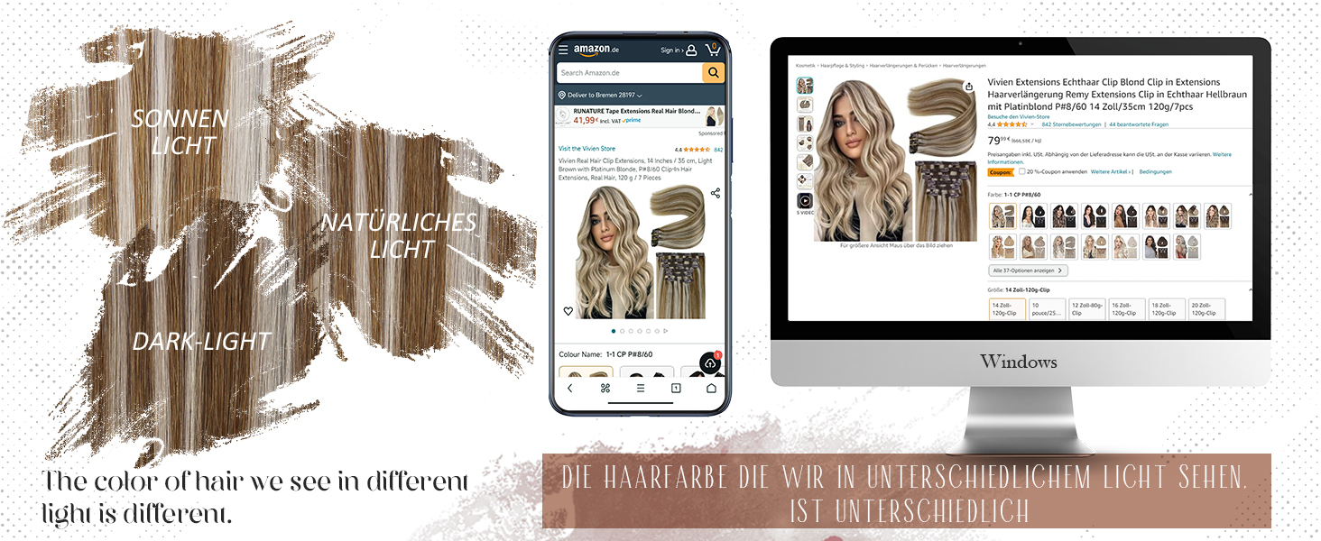 blond echthaar extensions