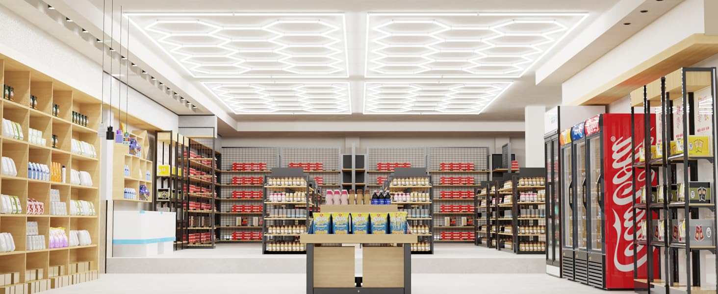 Hexagon Garage Lights