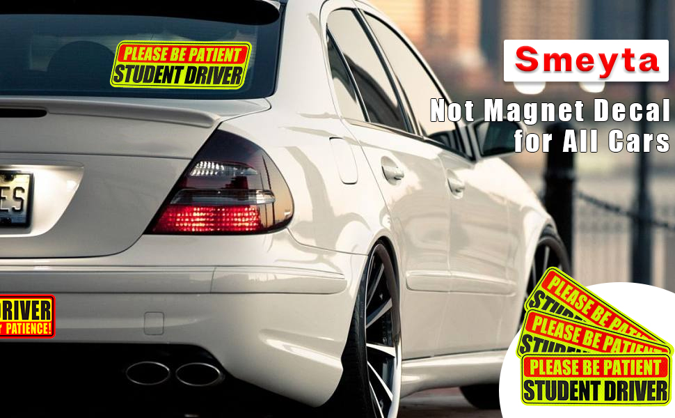 Smeyta Sticker for Car Window 3PC,No Car Sticker