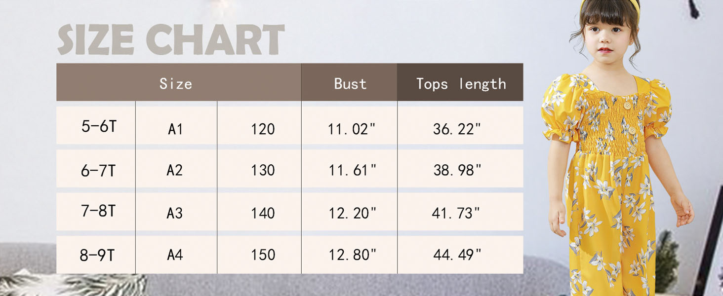 One-Piece Girls Romper Jumpsuit