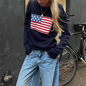 american flag sweater women