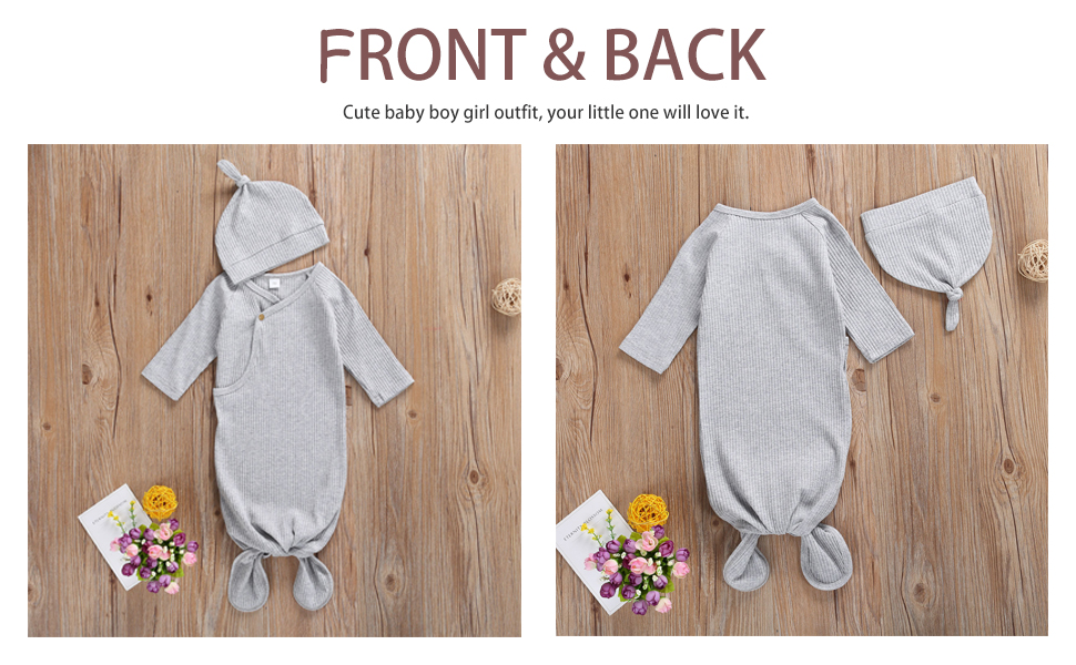 Newborn Baby Boy Girl Knitted Romper Jumpsuit Solid Long Sleeve Legging Bodysuit Playsuit Clothes