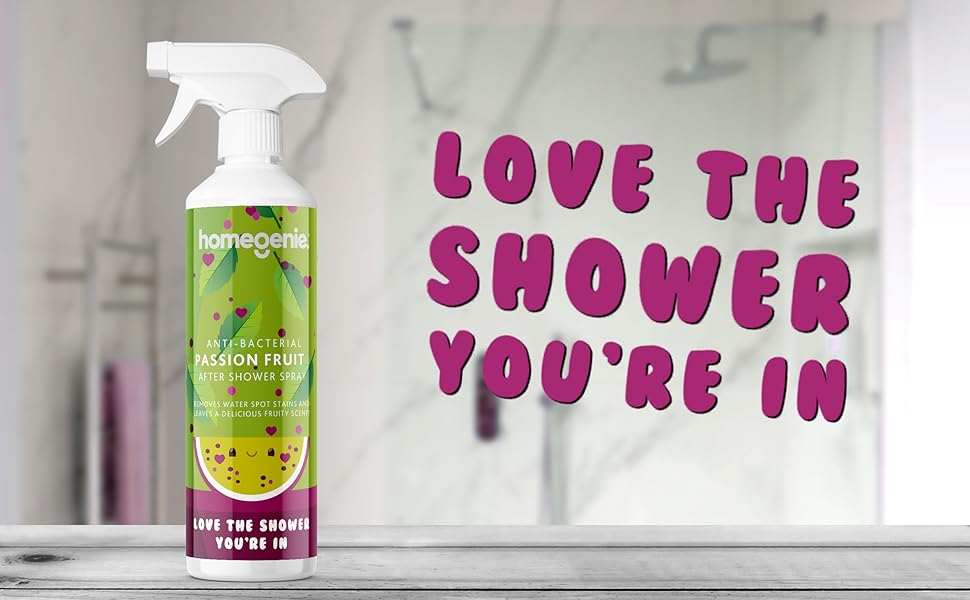 HomeGenie AntiBacterial After Shower Daily Cleaner Spray and Leave