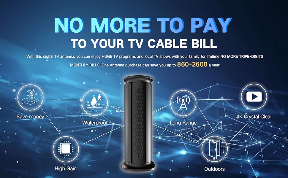Tv antenna no more to pay