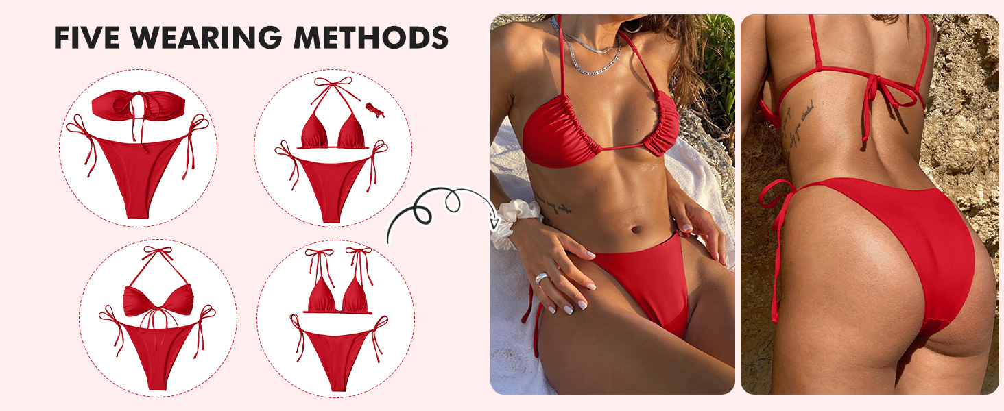 triangle bikini sets