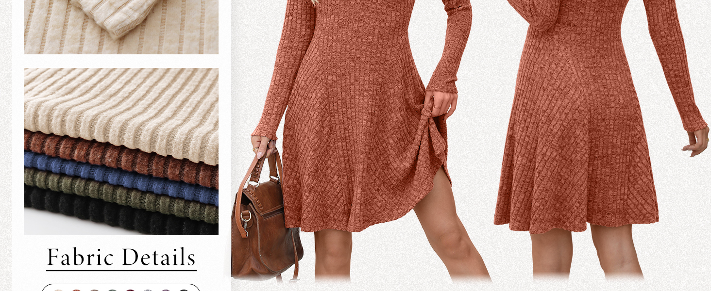 ANRABESS Women&#39;s Fall Casual Short Dress