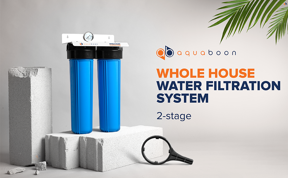 TwoStage 20" Aquaboon Whole House Water Filtration System — Buy at