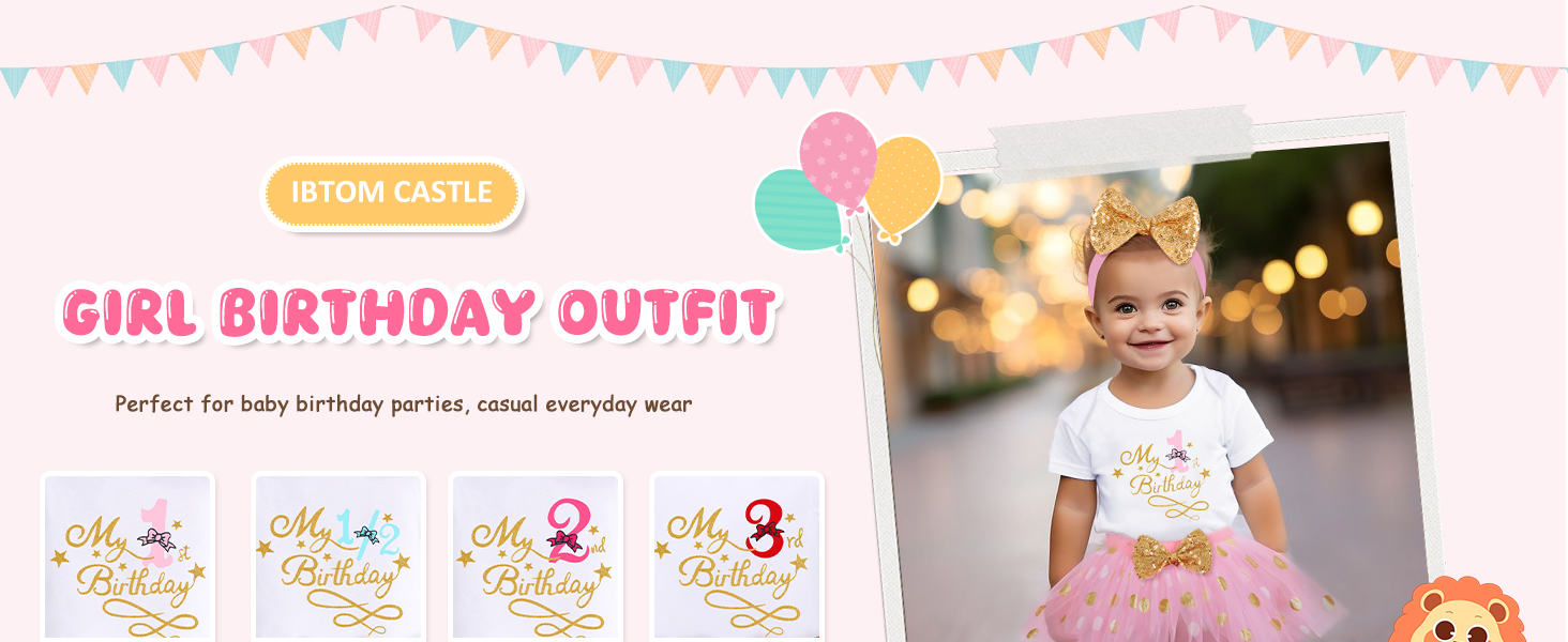 My 1/2 /1st /2nd/3rd Birthday Outfits