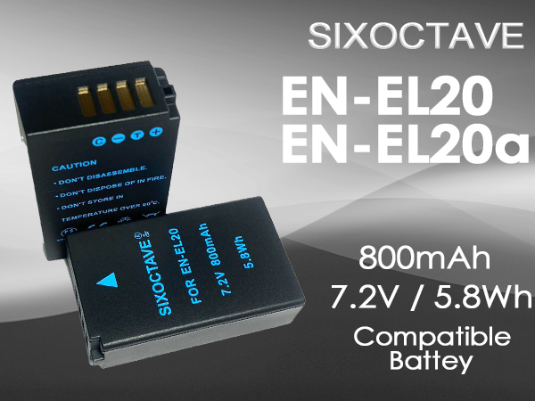 Amazon.co.jp: str EN-EL20 / EN-EL20a 互換バッテリー 2個と