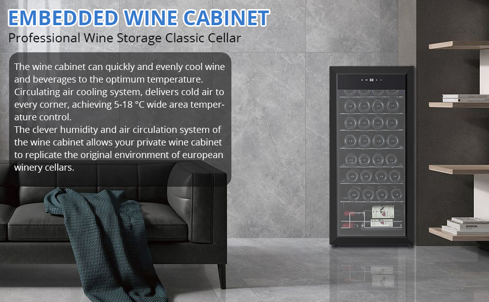 TacleeKii Wine Cooler - Interior View