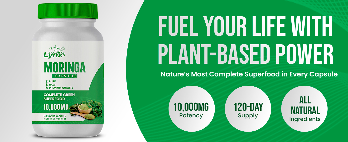 Leaping Lynx Moringa Leaf Capsules