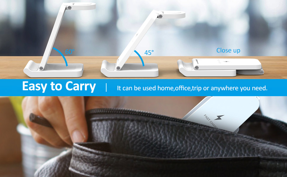 Wireless Charging Station,3 in 1 Wireless Charger Compatible for iPhone