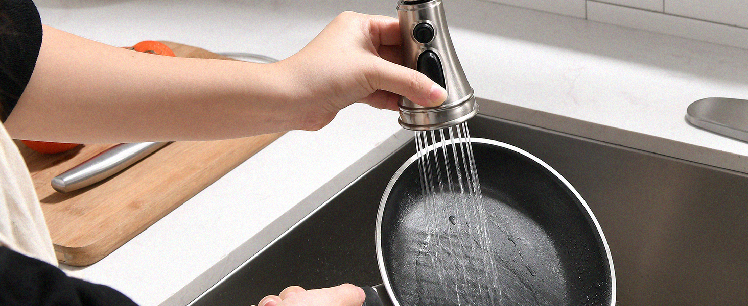 Single Hole Pull Out Kitchen Faucets