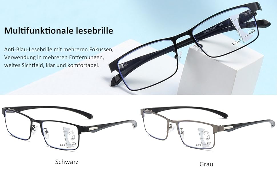esebrille metallrahmen, lesehilfe metall, progressive reading glasses, lesebrille herren