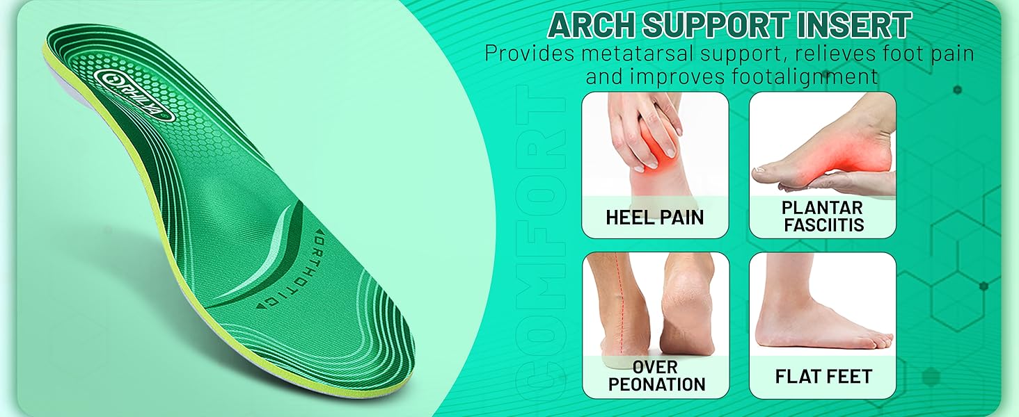 Orthotic Insole Work Boot Long Time Standing