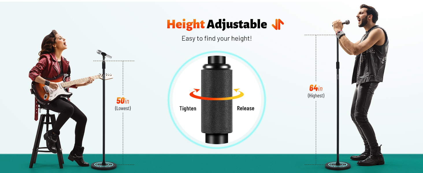 microphone stand height